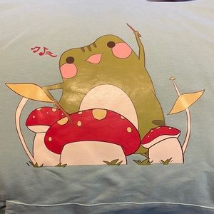 Musical Frog mushroom hoodie